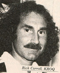 Rick Carroll of Radio Station KROQ
